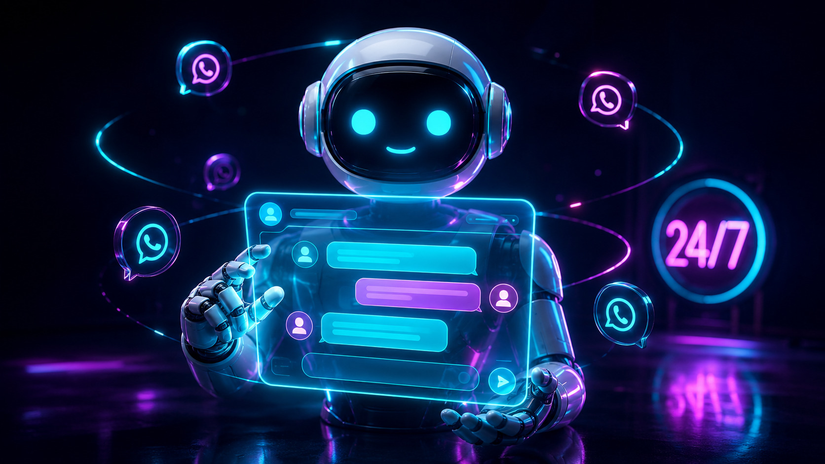 Agente de inteligencia artificial atendiendo clientes automáticamente