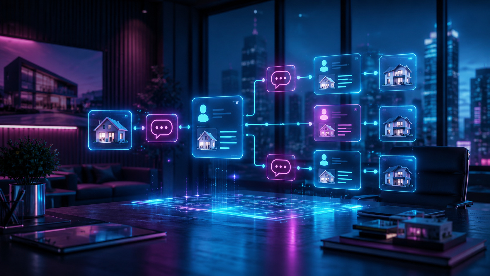 Dashboard de automatización de leads inmobiliarios con n8n e inteligencia artificial